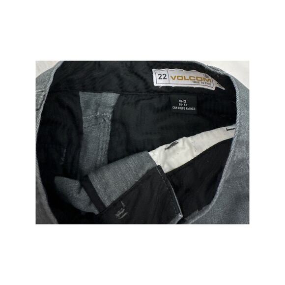 Volcom Gray Flat Front Chino Shorts Size Youth 8 (22) - Picture 3 of 3